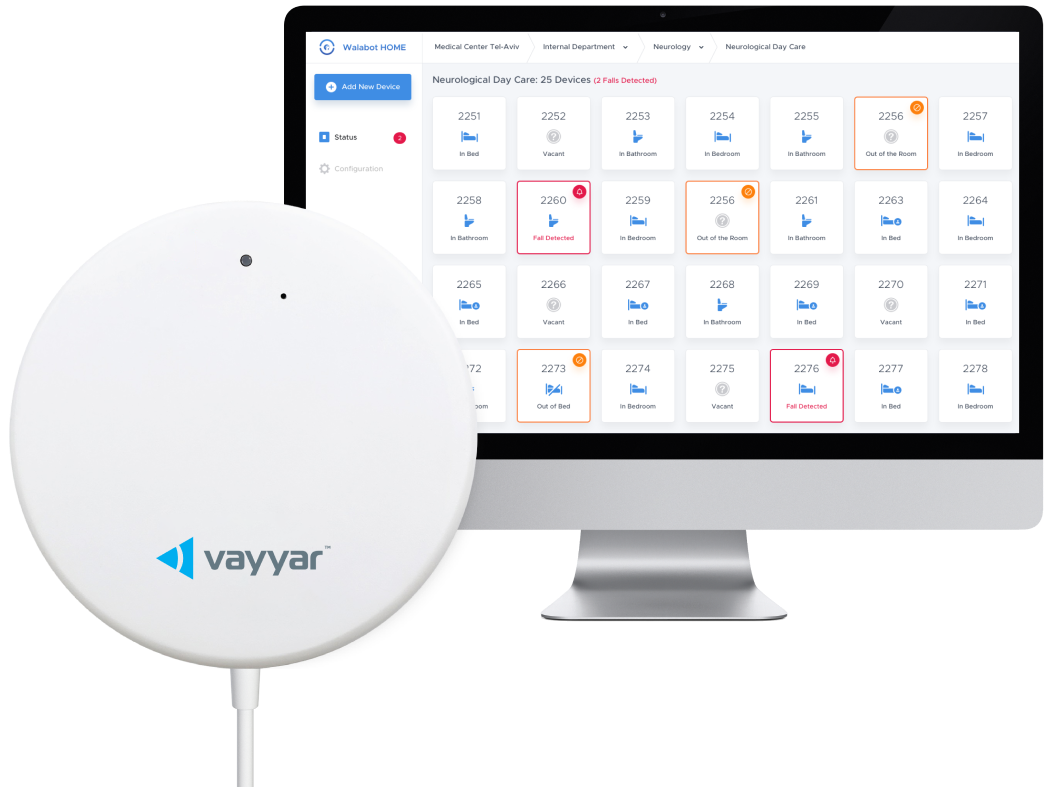 Revolutionary non-contact fall and health detection device—Vayyar Care
