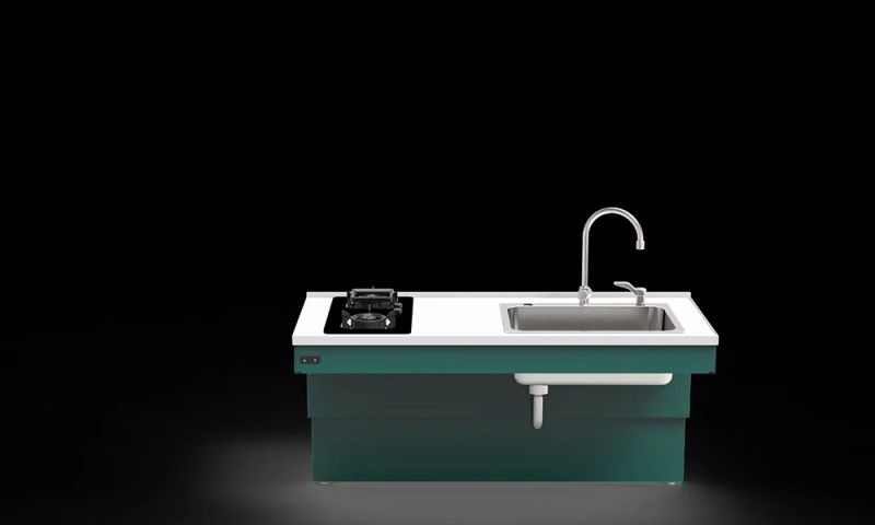 無(wú)障礙廚房電動(dòng)高度可調(diào)節(jié)廚房水槽-