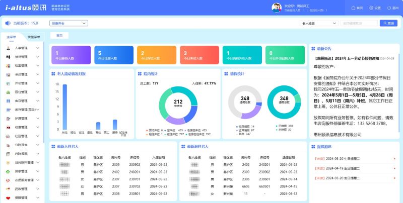 頤康養(yǎng)老運營管理信息系統(tǒng)-